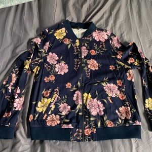 Floral Zip Up